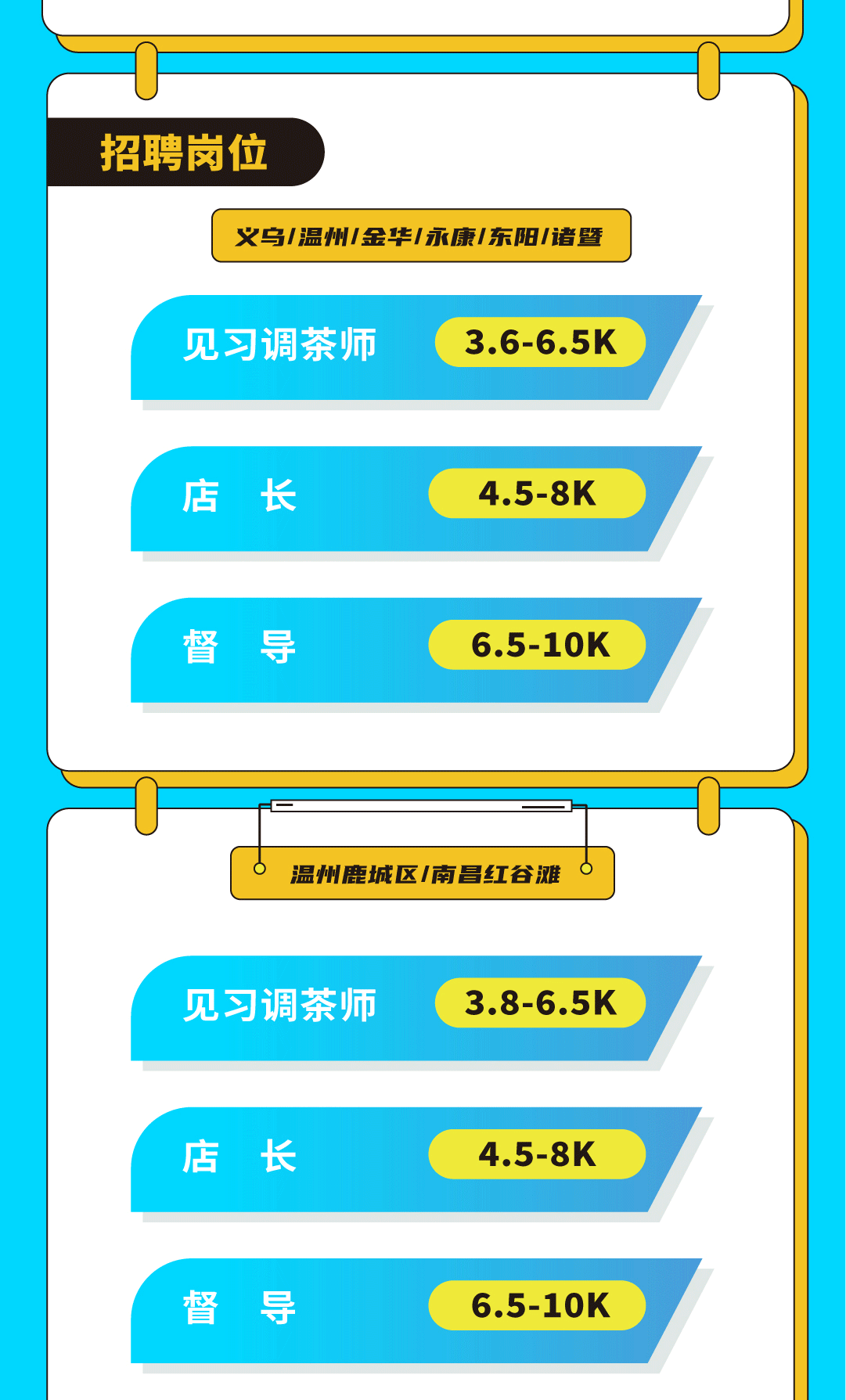 星空体育奶茶招聘